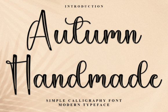 Autumn Handmade: A Script Font for Polished Web Design