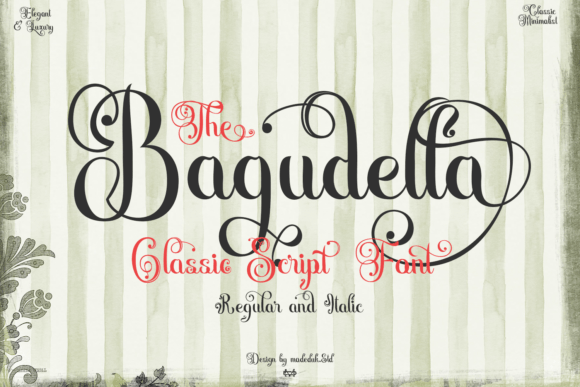 Bagudella Regular: A Nostalgic Script for Editorial Design