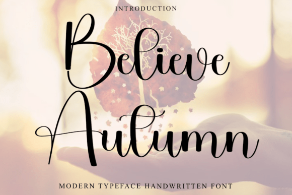 Believe Autumn Typeface Review: A Festive Script for Holiday Branding