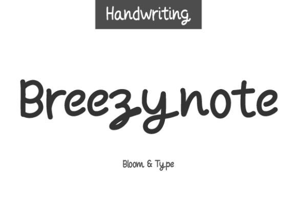 Breezynote: The Handwritten Font That Brings Warmth to Small Business Branding
