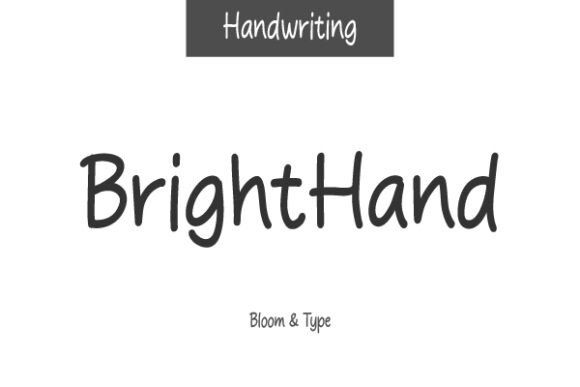 Brighthand: The Handwritten Typeface for Modern Editorial Design