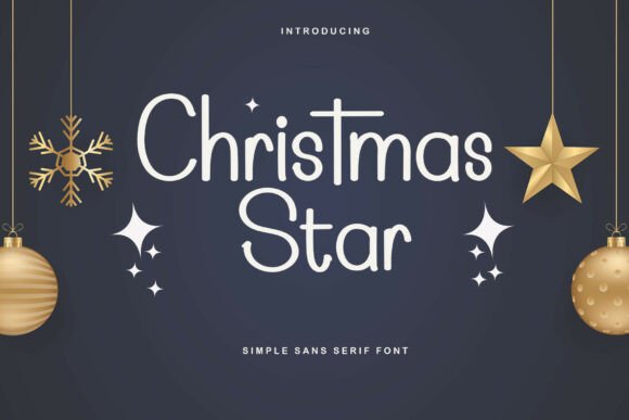 Christmas Star Typeface: A Delicate Script for Elegant Digital Design