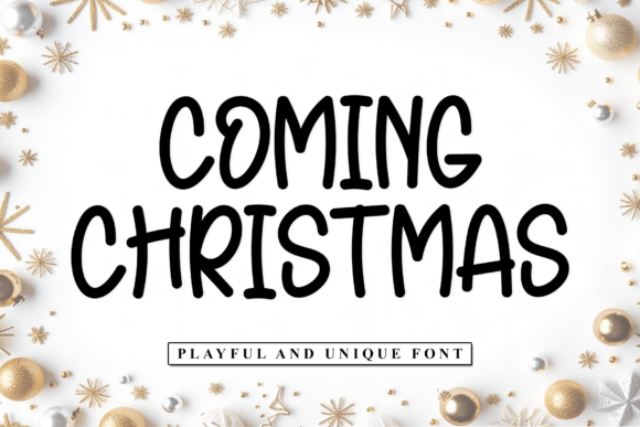 Coming Christmas Typeface: A Warm Handwritten Font for Seasonal Crafts