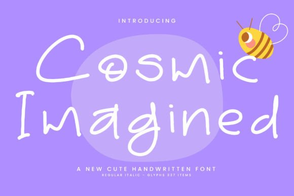 Cosmicimagined Regular: The Handwritten Font for Cohesive Brand Identity