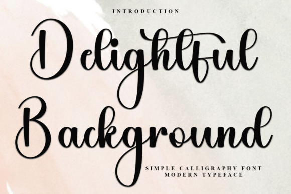 Delightful Background Typeface: Elevate Your Brand Identity