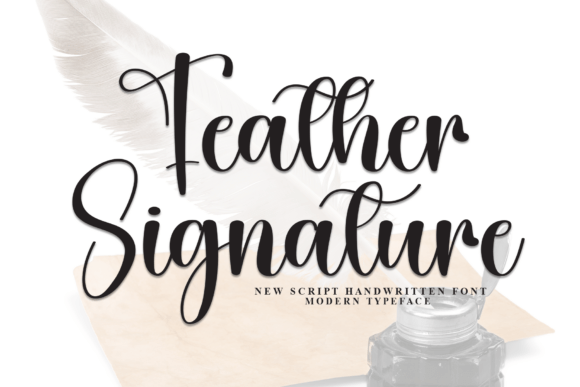 Feather Signature: Elevating Digital Brand Identity with Modern Script Typography