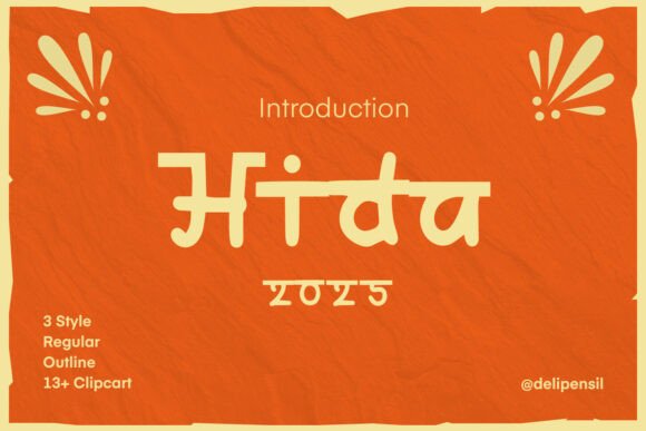 Hida Typeface: A Playful Hindi-Style Font for Modern Branding