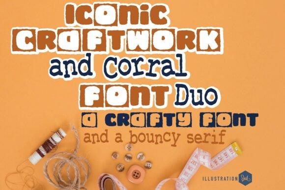 Iconic Craftwork and Corral Duo: A Bold Typeface for Brand Identity
