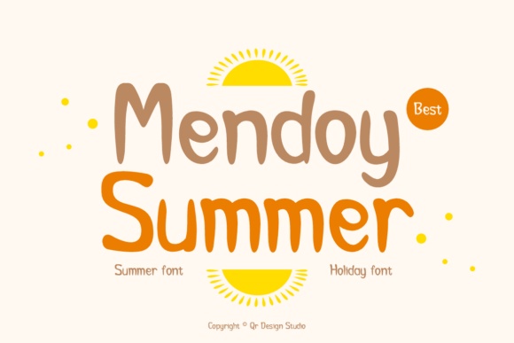 Mendoy Summer: A Handwritten Typeface for Warm Editorial Design