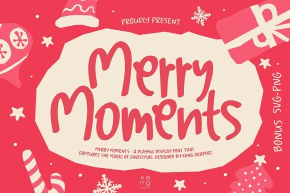 Merry Moments Typeface: Whimsical Script for Handmade Branding