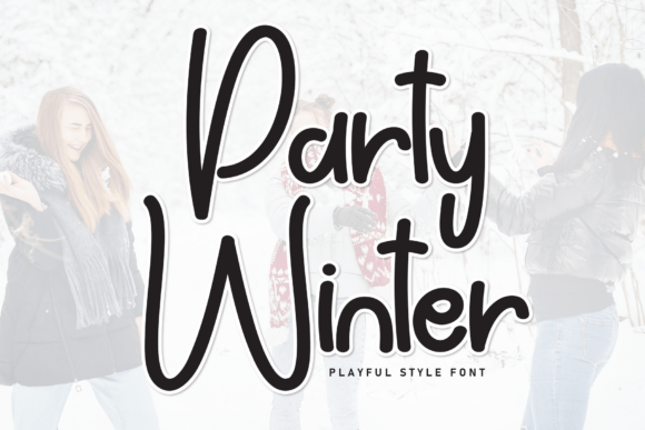 Party Winter Typeface: A Warm Handwritten Font for Digital Branding
