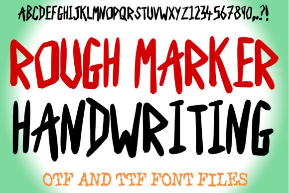 Rough Marker: A Handwritten Font for Authentic Editorial Design