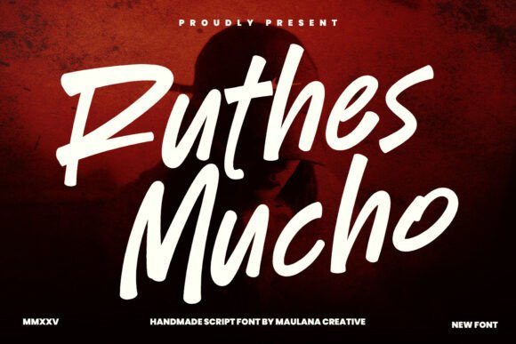 Ruthes Mucho: A Bold Script Font for Handmade Branding