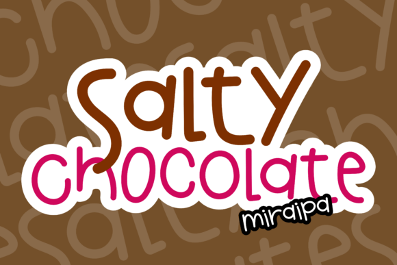 Salty Chocolate: A Handwritten Font for Playful Web Design