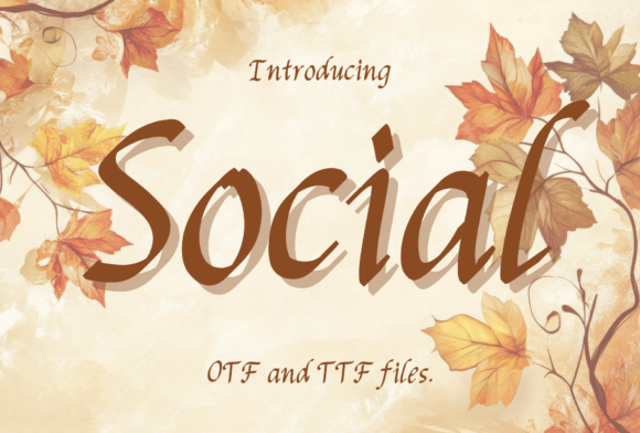 Social: A Playful Script Font for Modern Brand Identity