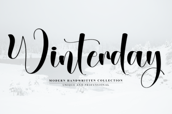 Winterday3: A Handwritten Script Font for Refined Brand Identity